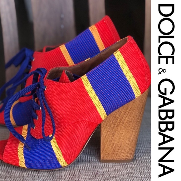Dolce & Gabbana Shoes - Spring summer wooden block heels booties shoes